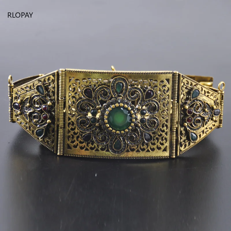 

Bridal Waist Chain Morocco Style with Rhinestones Women Wedding Dress Belts Arabic Kaftan Belts Fashion Waist Chain In Gold