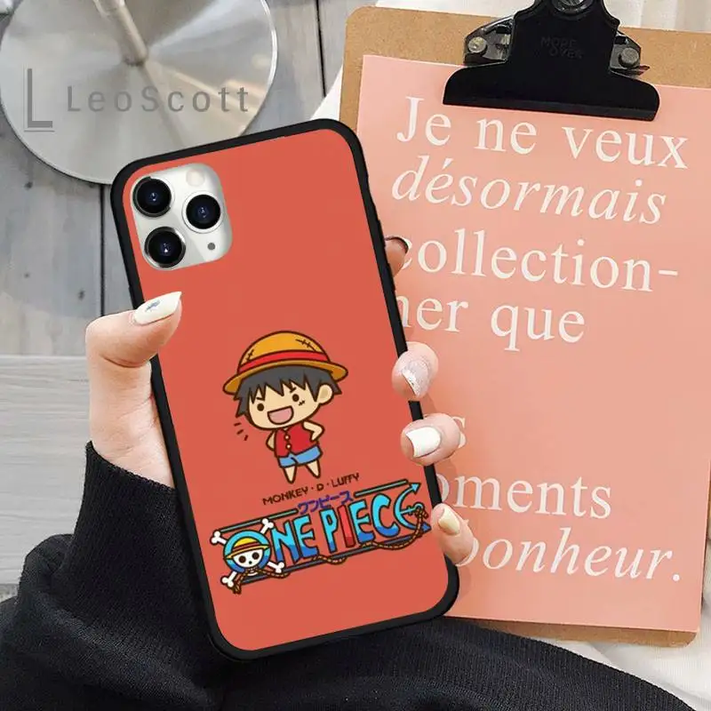 

Cartoon One Piece Luffy Phone Case for iPhone 11 12 mini pro XS MAX 8 7 6 6S Plus X 5S SE 2020 XR