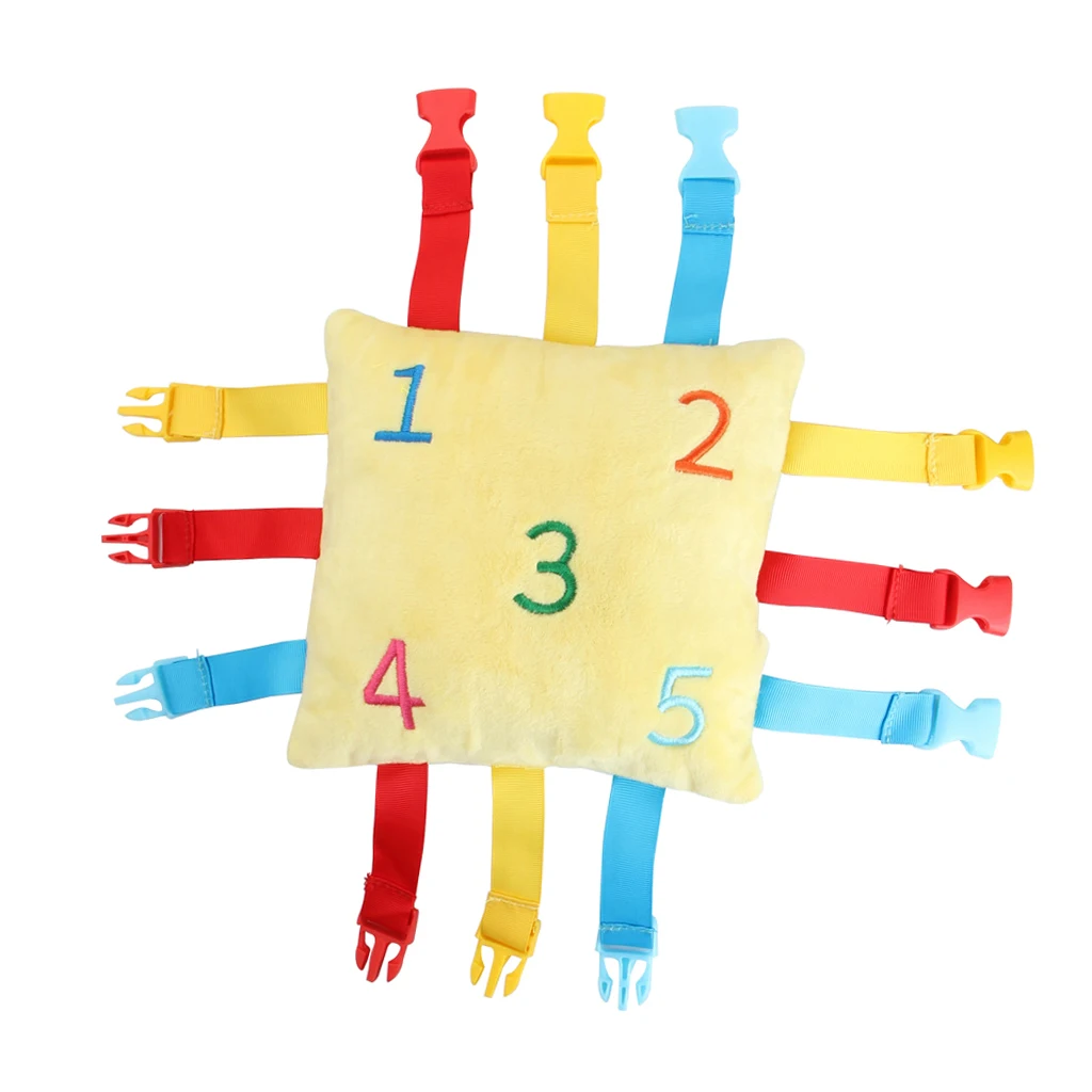 Libro sensorial silencioso para ni&ntilde;os, rompecabezas con hebilla, juego a juego de Color, juguete educativo-1