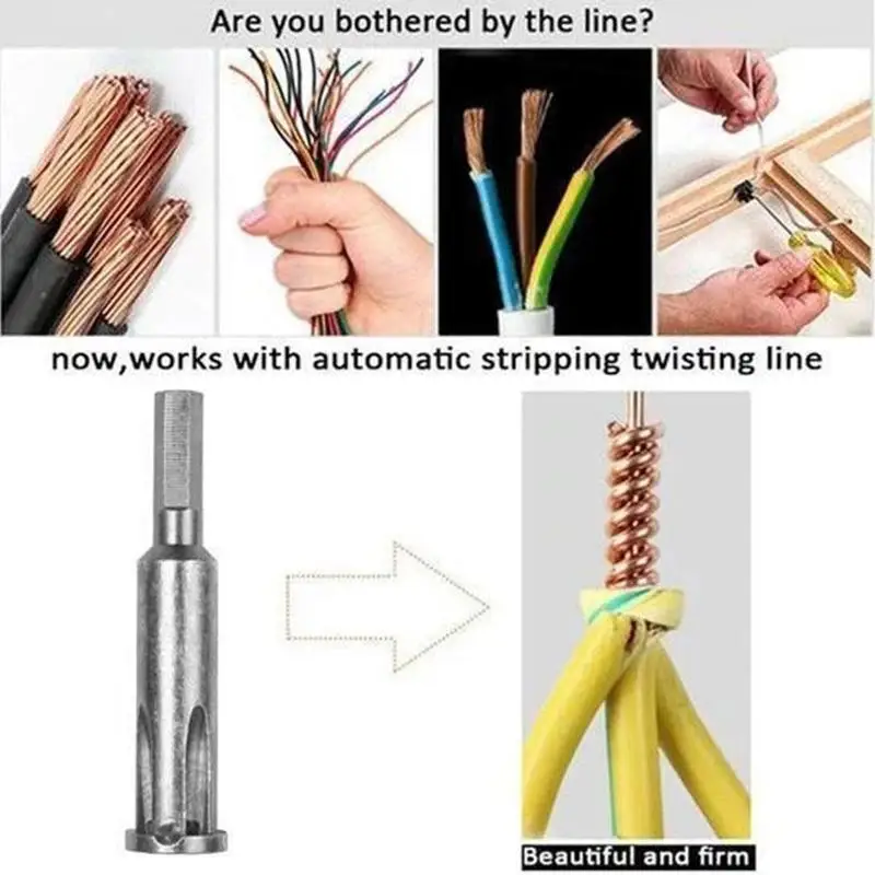 

Fully Automatic Stripping-free and Wire-connector Electrician For 2.5/4 Combine 3/5lines Artifact Cables Square M5I3
