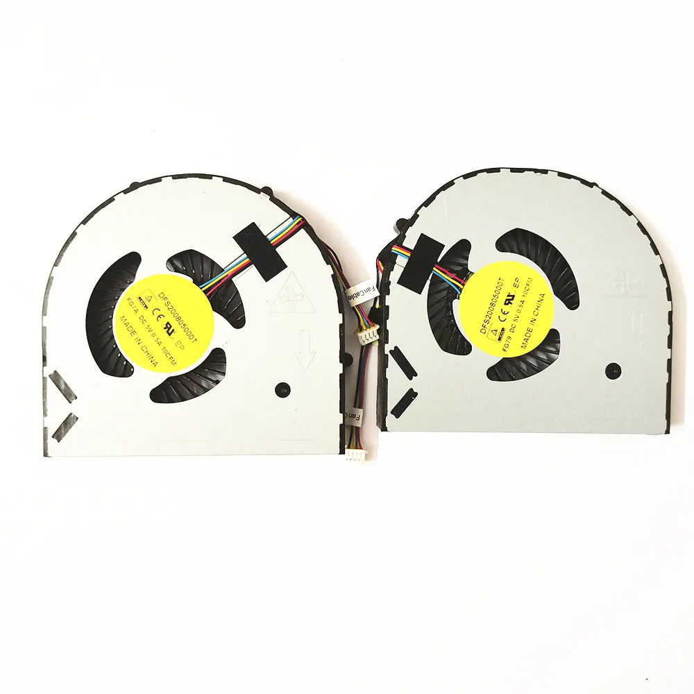Новый вентилятор охлаждения ЦП и вентилятор GPU для Dell Alienware 15 17 R2 R3 P43F FG79 FG7A 2015, радиатор охлаждения DFS200805000T