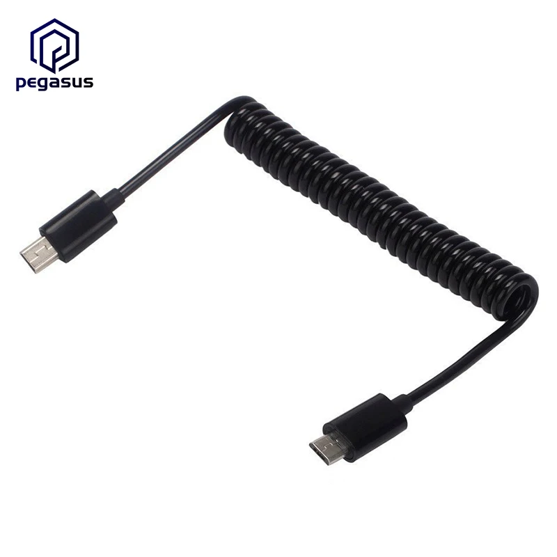 3FT Spiral Coiled Micro USB B 5Pin Male to Mini 5-Pin Adapter Charging Cable For Power Bank | Электроника