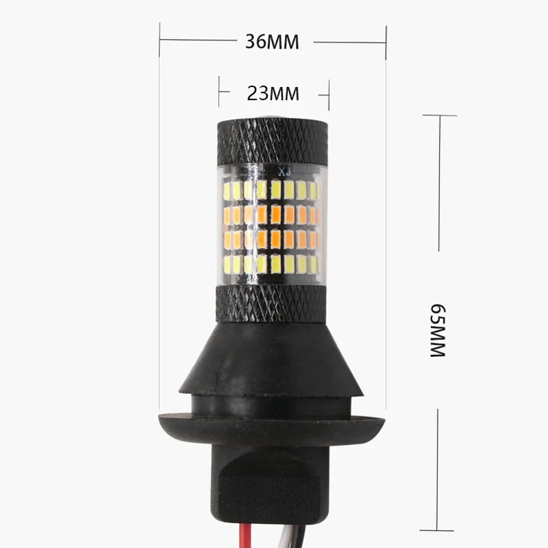 DRL p21w py21w T20 7440 96 Светодиодный Bau15s ba15s 1156 Canbus DRL ходовой светильник s& указатель поворота светильник двойной режим DRL светодиодный внешний свет