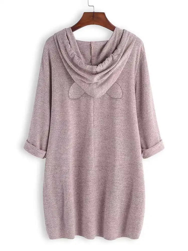 Взрывная свободная футболка с капюшоном женская одежда большого размера принтом