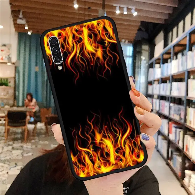 

Fashion Flame Pattern Phone Case For Samsung galaxy S 21 20 10 8 A 50 21s 51 71 70 40 20 20e note 10 plus Ultra 5g fe