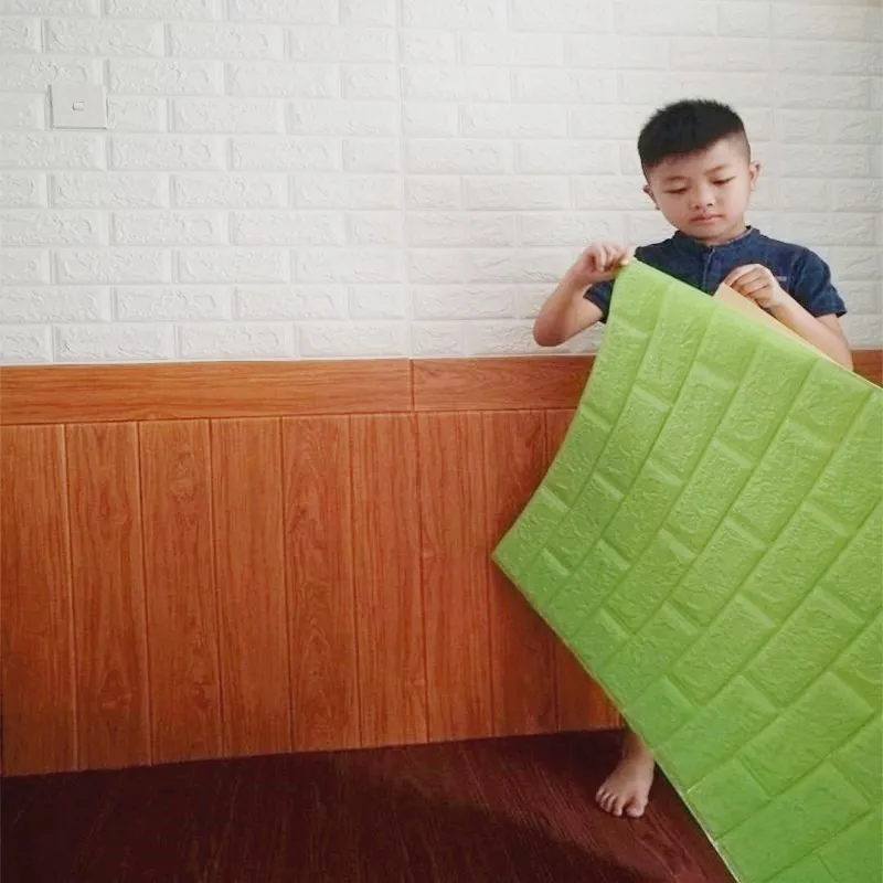 70*77 3D плиточная панель наклейка на стену DIY пенопластовые наклейки школа детский сад Настенные обои-покрытие детская спальня декор для гостиной