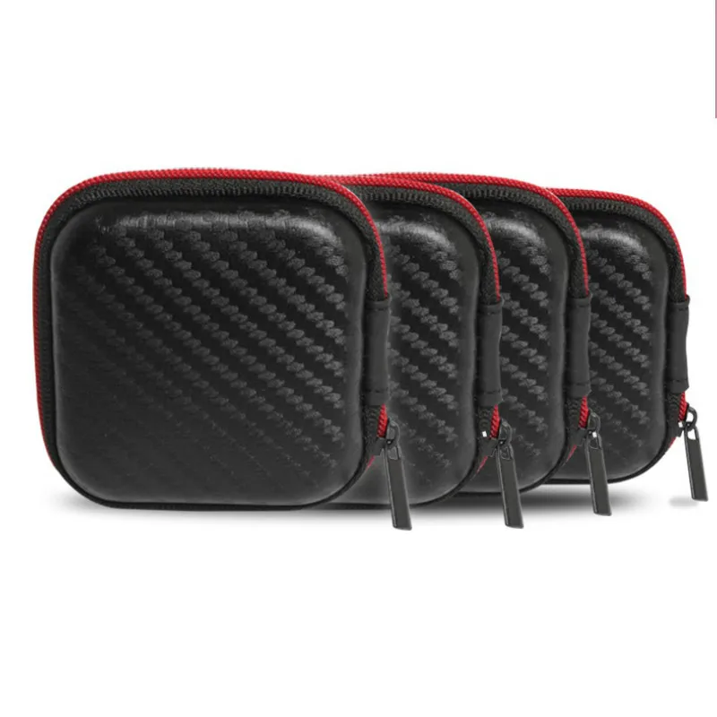 1 шт. Чехол-держатель для хранения наушников жесткий футляр наушники с сеткой