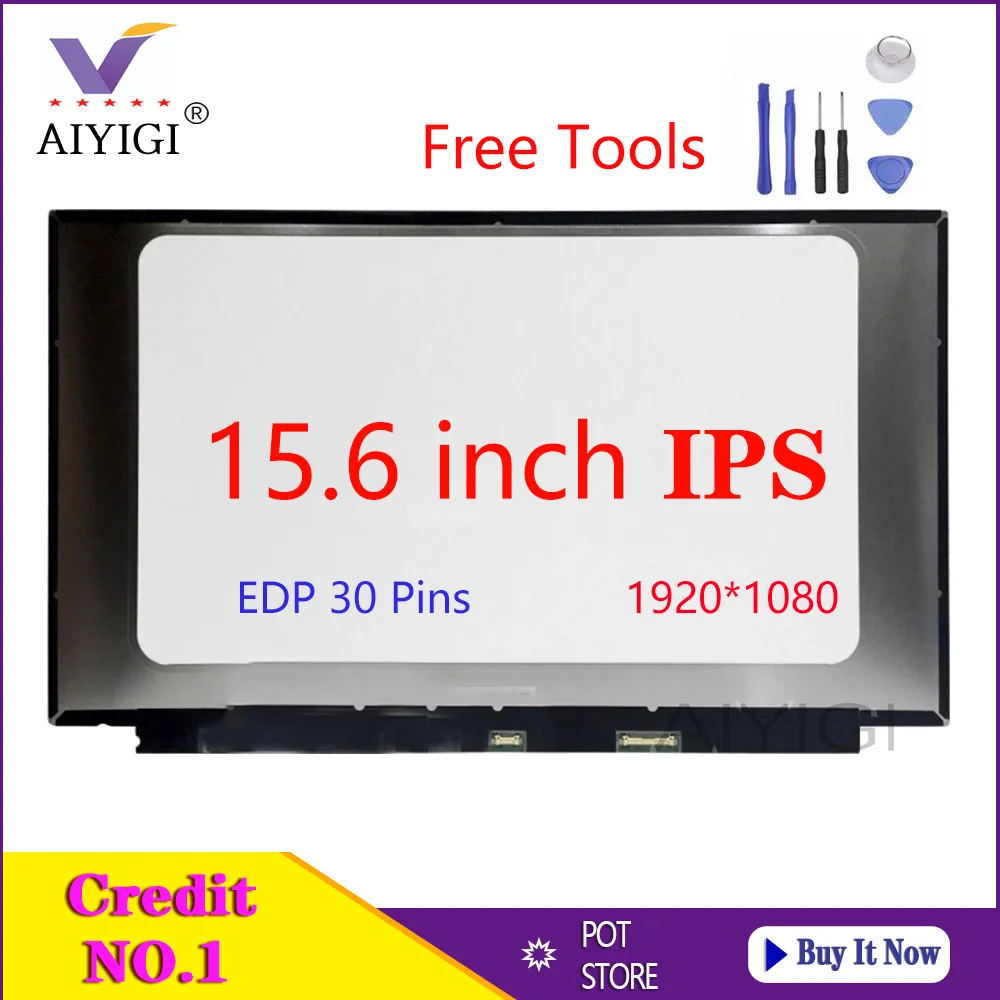 

15.6 Inch IPS Laptop LED LCD Screen 5D10M42882 For Lenovo FRU NV156FHM-N48 NV156FHM N48 Matrix Display 1920x1080 FHD EDP 30Pins
