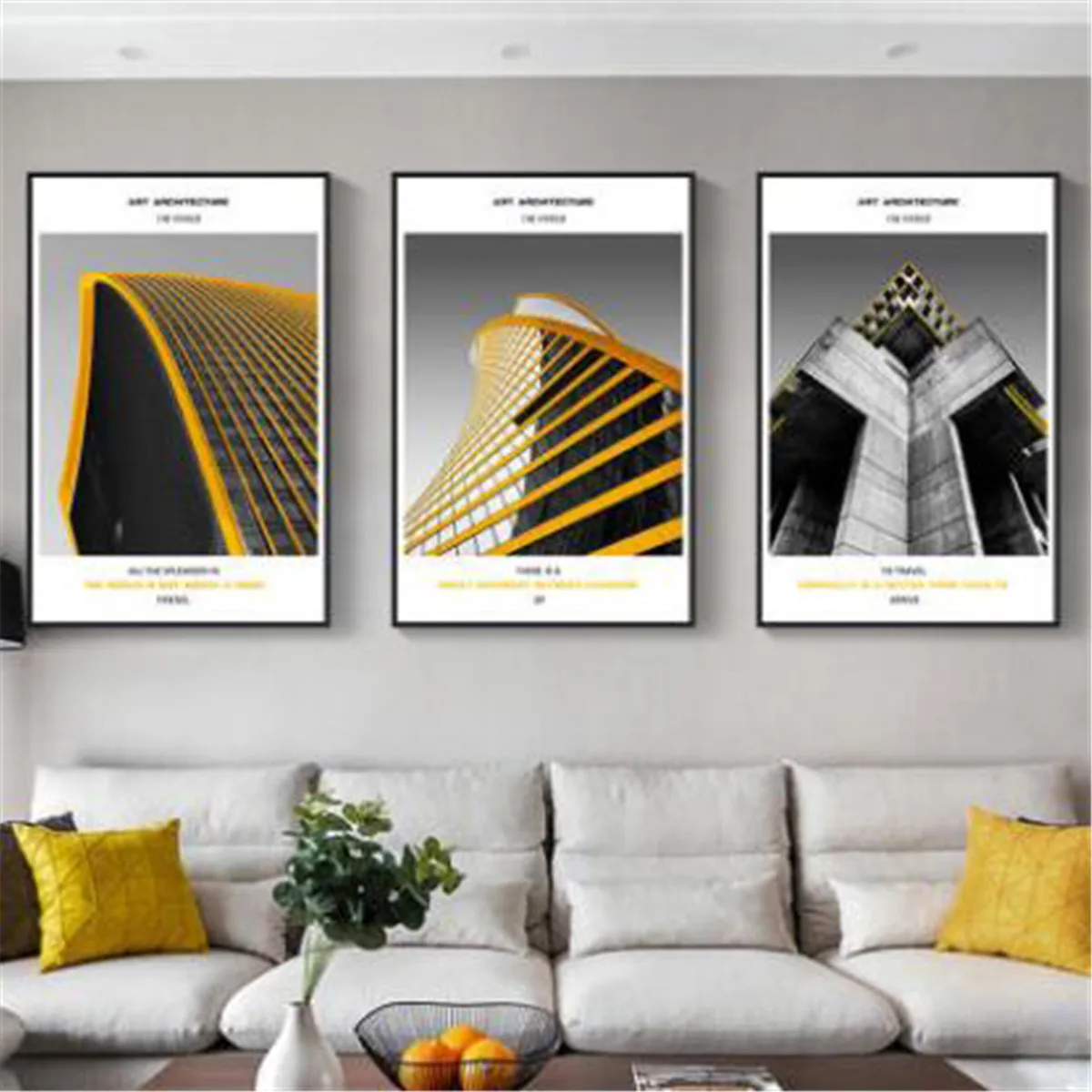 

Офисное здание, желтый, черный, белый постер, холст, печать, живопись, настенное искусство, гостиная, украшение для дома