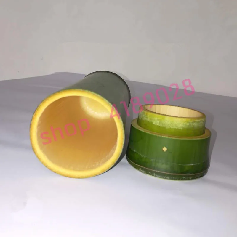 Чашка для чая из натурального бамбука (с крышкой) ручная работа | Дом и сад