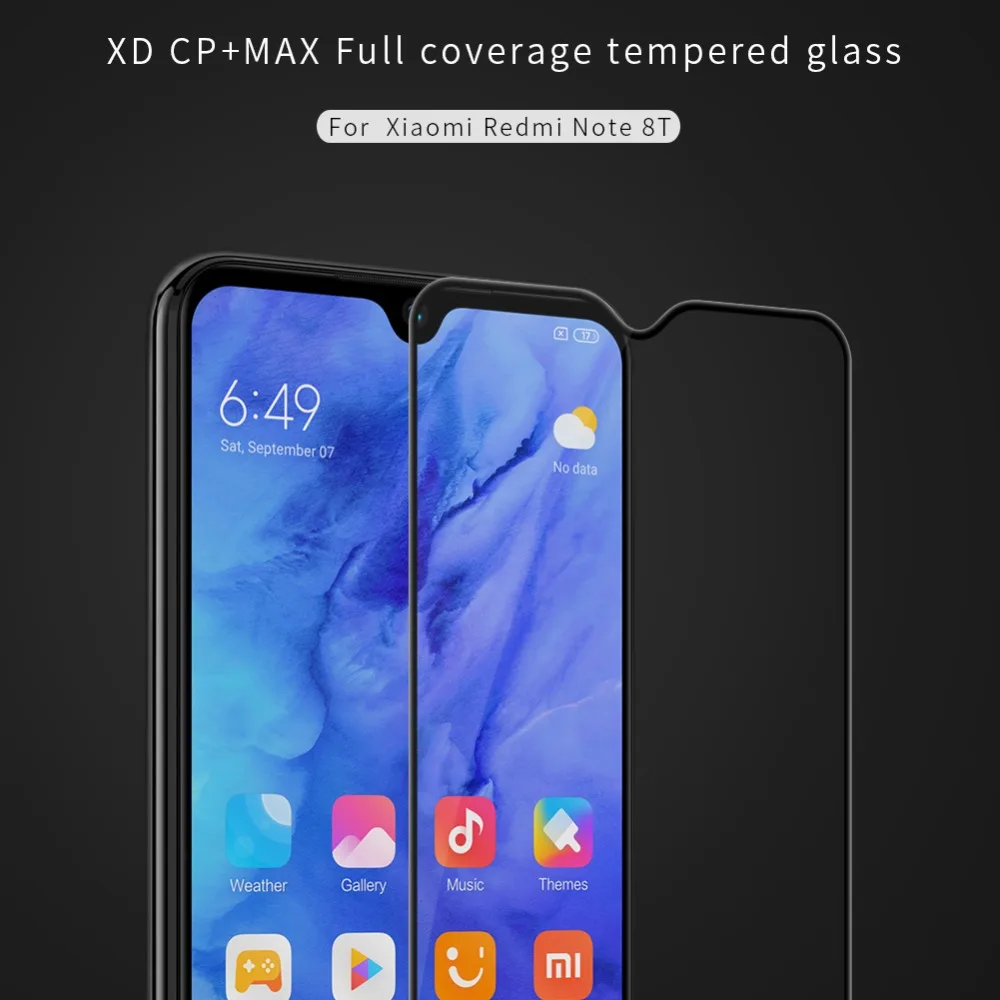 Redmi Note 8T 8 7 Pro стекло Nillkin XD CP+ Max полное покрытие 3D HD закаленное стекло Защита экрана для Xiaomi Redmi Note 8T 8 7 Pro