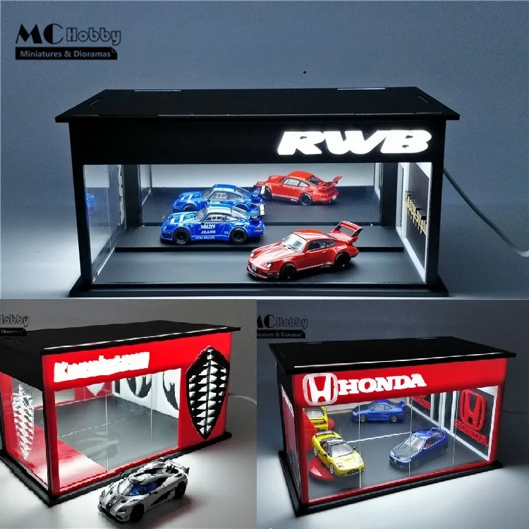 MC Hobby 1:64 собранное светодиодное освещение диорама автомобили выставочные залы