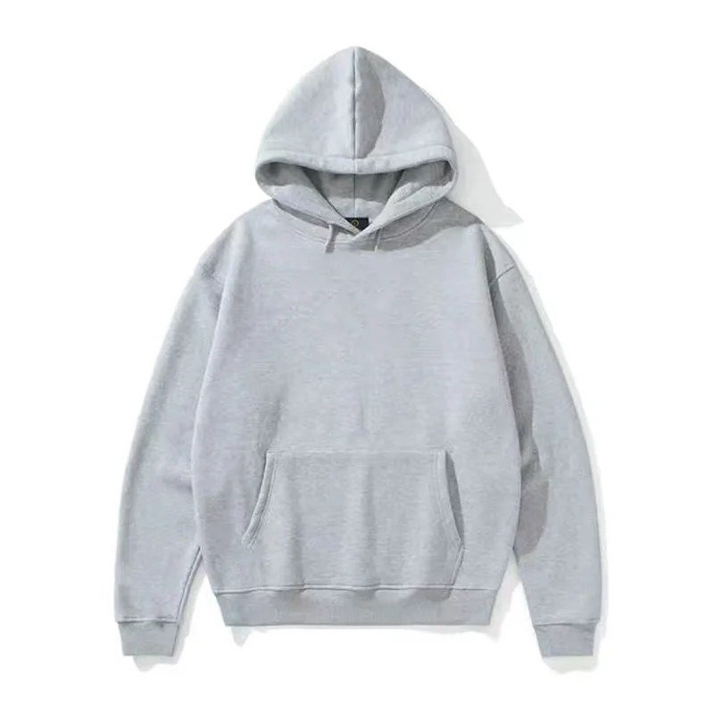 

Men's casual solid color streetwear cotton basic hoodie autumn men's pullover high-quality fashion sweater for men and women