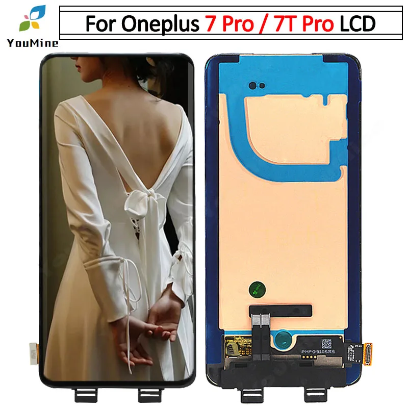 ЖК-дисплей для OnePlus 7 Pro ЖК-дисплей кодирующий преобразователь сенсорного экрана в сборе Замена для OnePlus 7t Pro lcd
