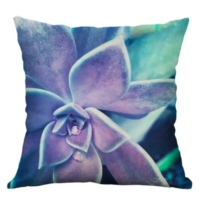 

Succulent Pillow Cotton Linen Home Ship Bird Cushion Case Decor Printing Cover