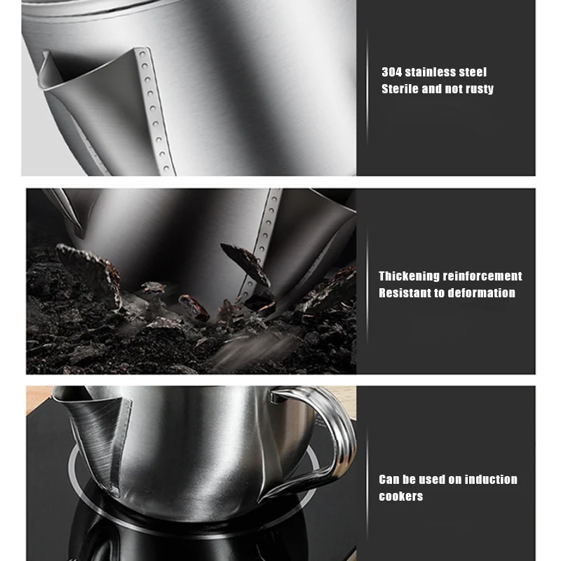 Горячая нержавеющая сталь масляный фильтр суп сепаратор ситечко кастрюля