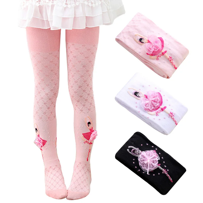 Medias de algod&oacute;n para ni&ntilde;as bailarinas de Ballet medias con estampado de princesa lindas pantimedias para ni&ntilde;os beb&eacute; ni&ntilde;a tejida medias para ni&ntilde;os peque&ntilde;os calcetines bebe ni&ntilde;a leotardos bebe recien nacido-1