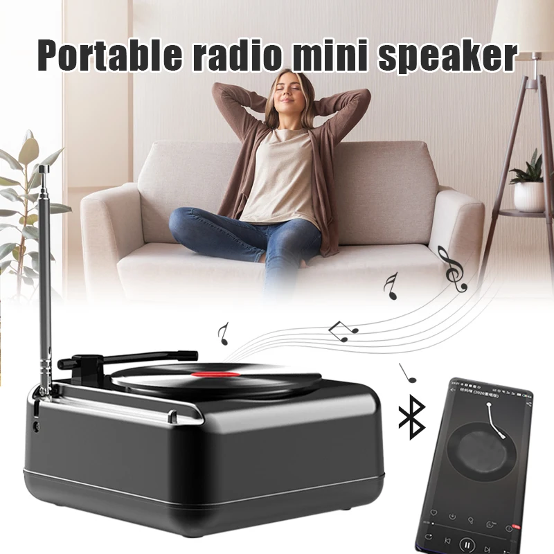 

Turntable Record Player Portable Vinyl Record Player with Built-in Speakers Classic Vinyl Player Turntable with Speakers ALI88