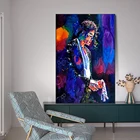 Майкл Джексон граффити абстрактный постер популярный настенный художественный Принт Холст Живопись стены Домашнее украшение картина (без рамки)