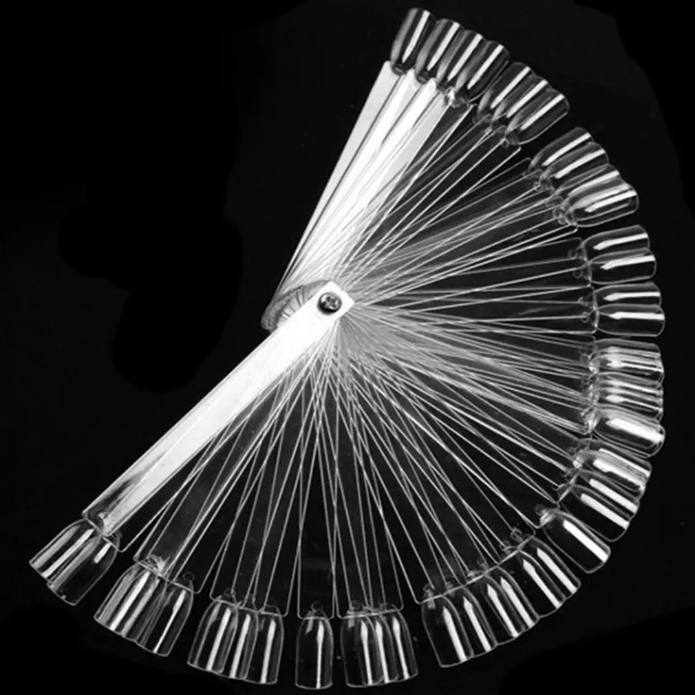 50 шт./компл. для Неил арта украшения кончиков ногтей Дисплей практика прозрачный