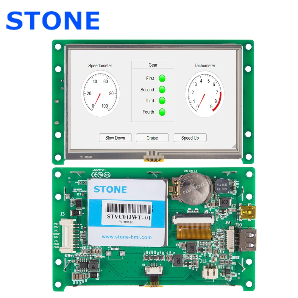 4.3 Inch LCD Screen Module With Develop Software +Controller Board For Industrial Control