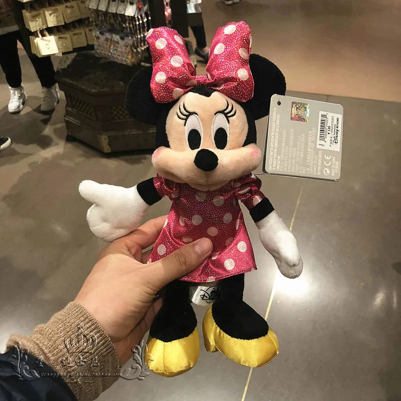 

Оригинальные Плюшевые игрушки из мультфильма Диснея Минни, мягкие набивные куклы, высококачественные праздничные подарки