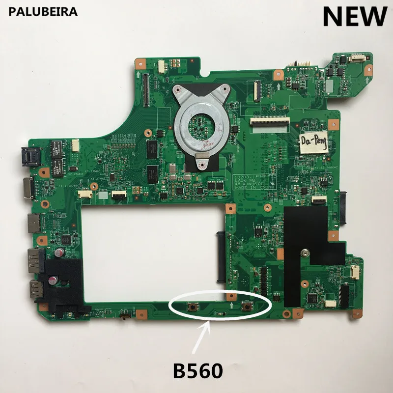 PALUBEIRA новая материнская плата для ноутбука для lenovo B560 материнская плата 48.4JW06.011 10203-1 LA56 MB графическая карта на плате проверенная работа