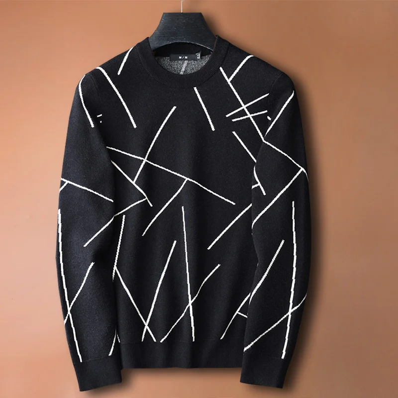 

Autumn winter new version slim fit youth fashion leisure Pullover Sweater men's sweater