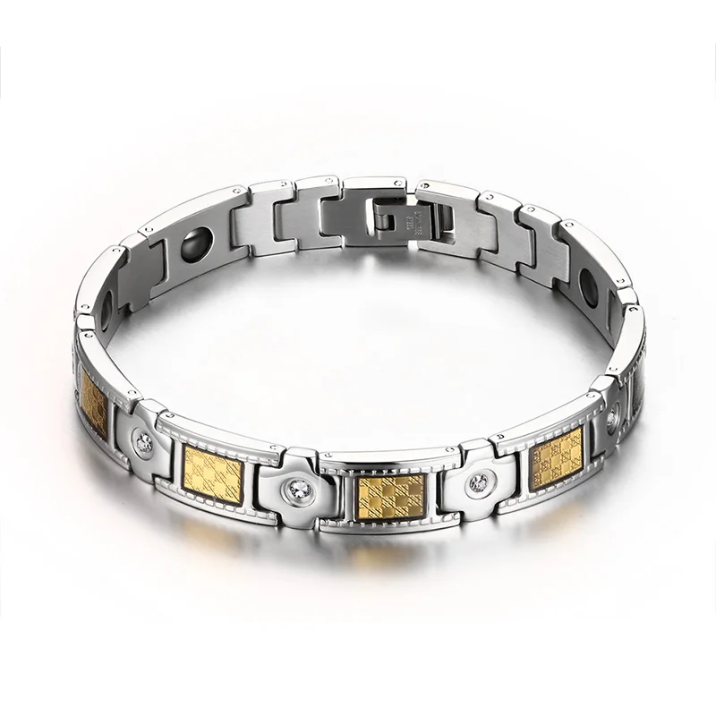 

Bracelet Classic Stainless Steel Fashion Lady Bracelet with CZ stones for Women Female Jewelry