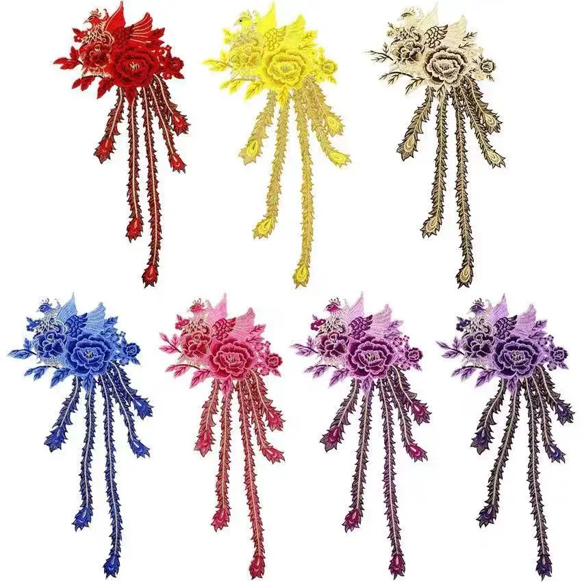 Пикантные с воротником украшенным цветами нашивка на одежду аппликация значок