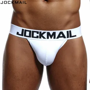 Джоки JOCKMAIL мужские с открытой спиной, брендовые пикантные хлопковые трусы-танга, мужские стринги, джоки, нижнее белье для геев