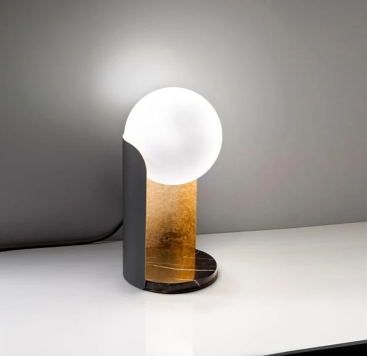 Скандинавская мраморная настольная лампа новейшая модный дизайн современная