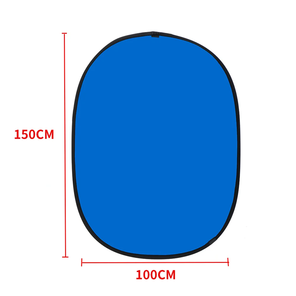 

Foldable 39.30/58.95in Oval Collapsible Portable Reflector Green Screen Chromakey Photo Studio Light Reflector For Photography