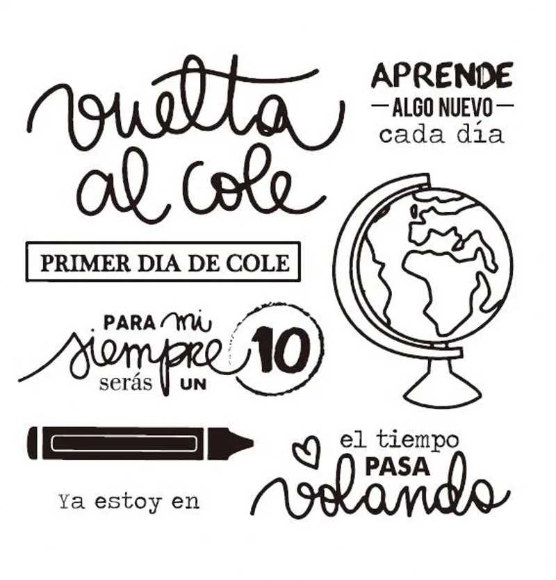 Глобус прозрачные штампы для DIY Скрапбукинг/изготовление карт/Дети Рождество