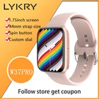 Смарт-часы LYKRY IWO W37 Pro мужские с экраном 1,75 дюйма, водонепроницаемые, IP68