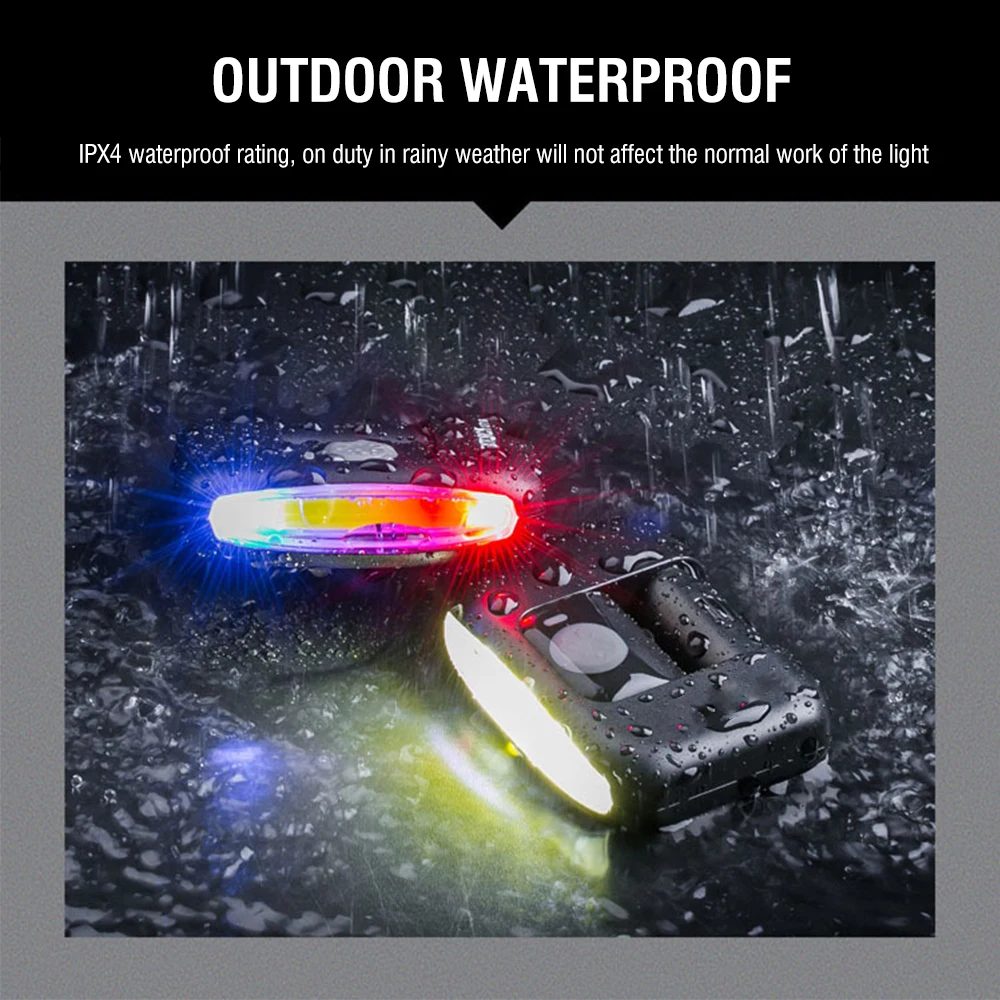 Наплечная лампа BORUiT UT11 с монолитным блоком светодиодов USB перезаряжаемая