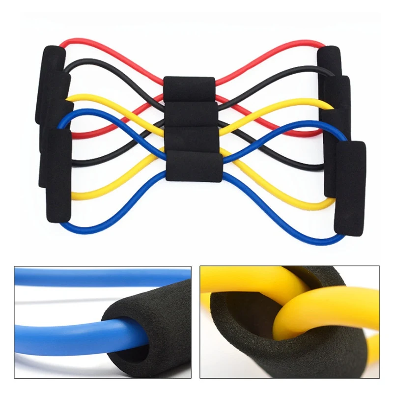 

Resistance Bands 8 Word Chest Developer Expander Yoga Chest Expander Yoga Fitness Workout Muscle Sport Rubber Elastic Bands