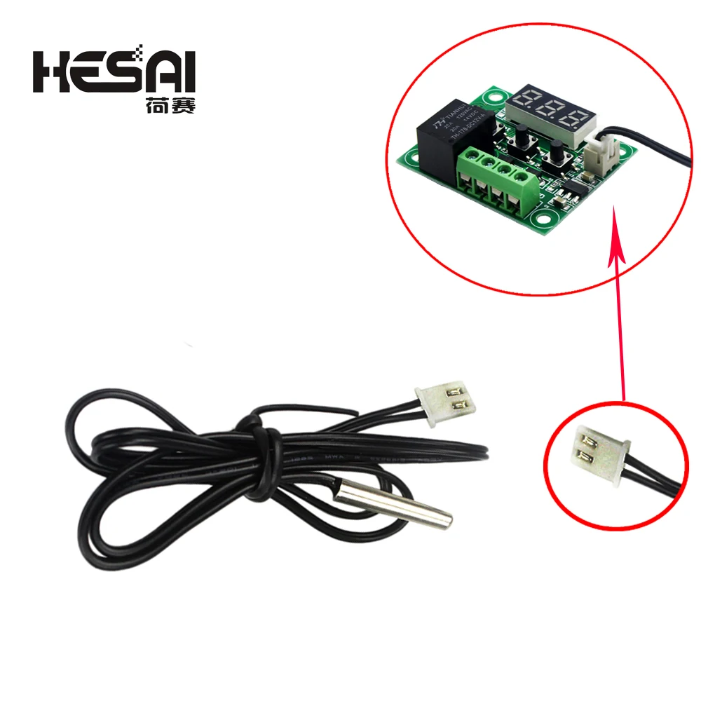 DC 12V W1209 цифровое охлаждение/термальный регулятор температуры провода