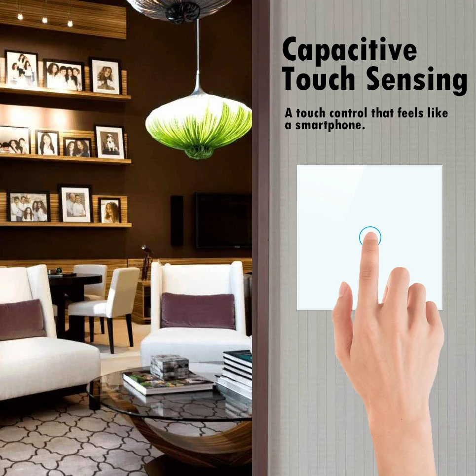 (Без необходимости нейтральной линии) настенный сенсорный светильник