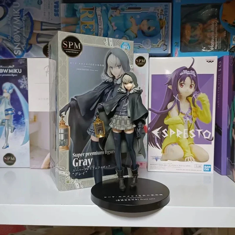 

Kawaii Lord El-Melloi II Case Files Grace Note Anime Action Figure PVC Toys 20cm Cute Gray Gurei Dolls Room Decor Gift for Boys