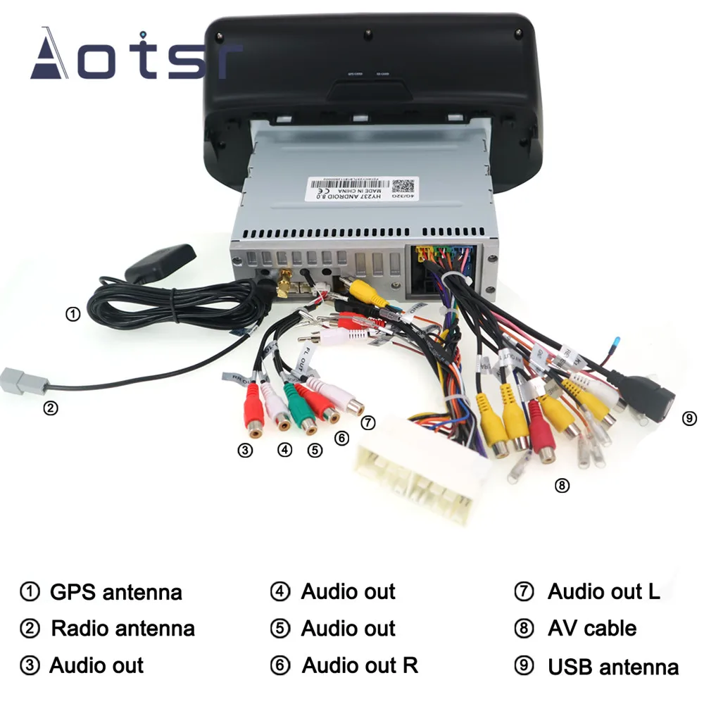 Головное устройство с восьмиядерным процессором ОЗУ 4 Гб ПЗУ 64 ГБ Android 10 для Hyundai i30