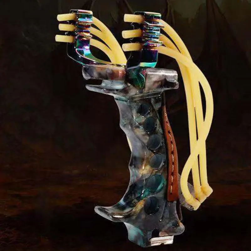 Новинка 2019 мощная охотничья Рогатка с 2 резиновыми лентами для труб катапульты