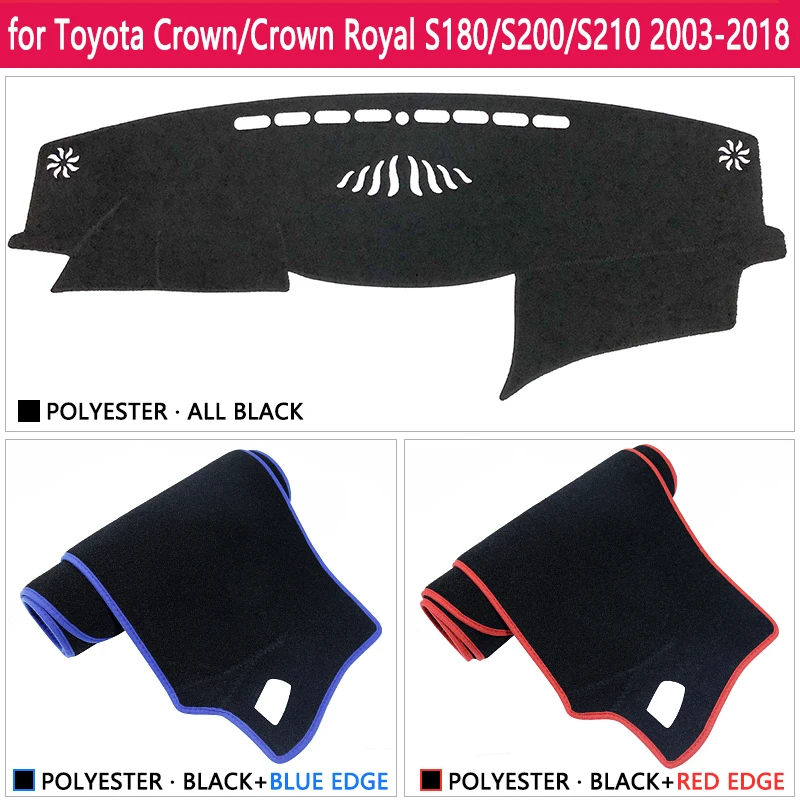 Для Toyota Crown Royal S180 S200 S210 2003~ Majesta Противоскользящий коврик на приборную панель солнцезащитный коврик аксессуары с покрытием