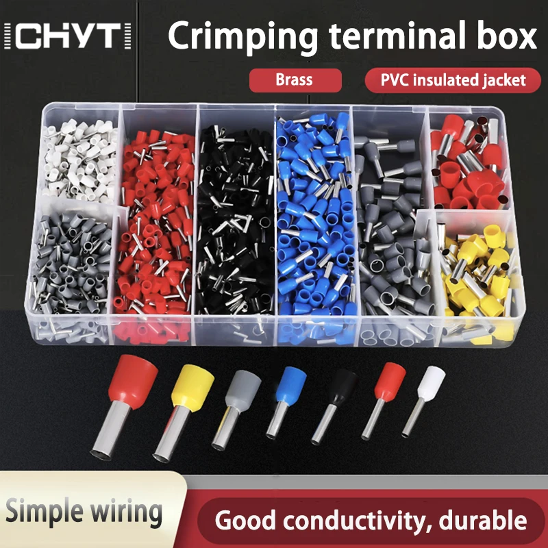 

Manufacturer's Direct Selling Mixed European Cold Pressing Needle Type Multi-color E-tube Insulation 0.3-16 Square Terminal Box