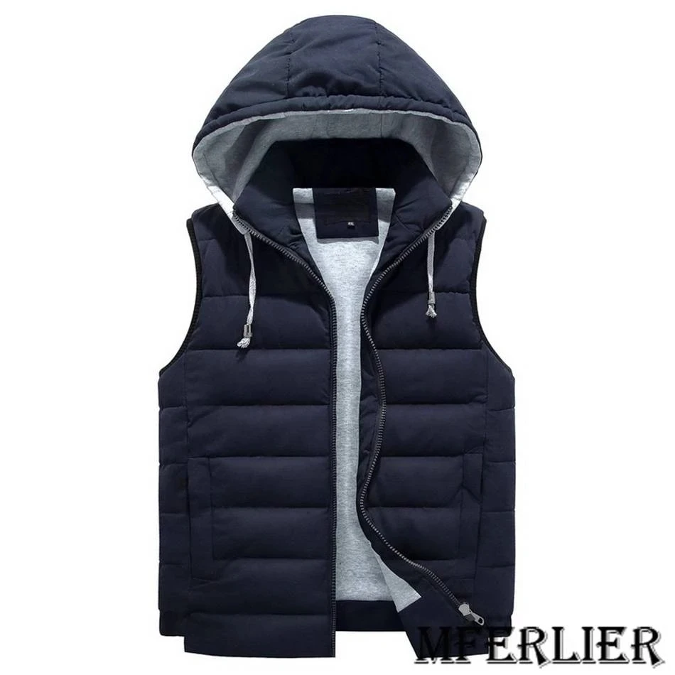 

Мужская спортивная жилетка с капюшоном, размеры до 8XL