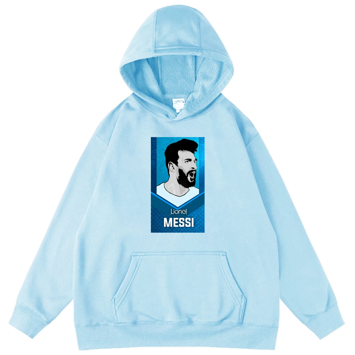 

Autumn 2021 Messi Cool Hoodies Men Hoodie Fleece Pullover Long Sleeve Hooded Tops Boys Football Star Oversized Sweatshirt