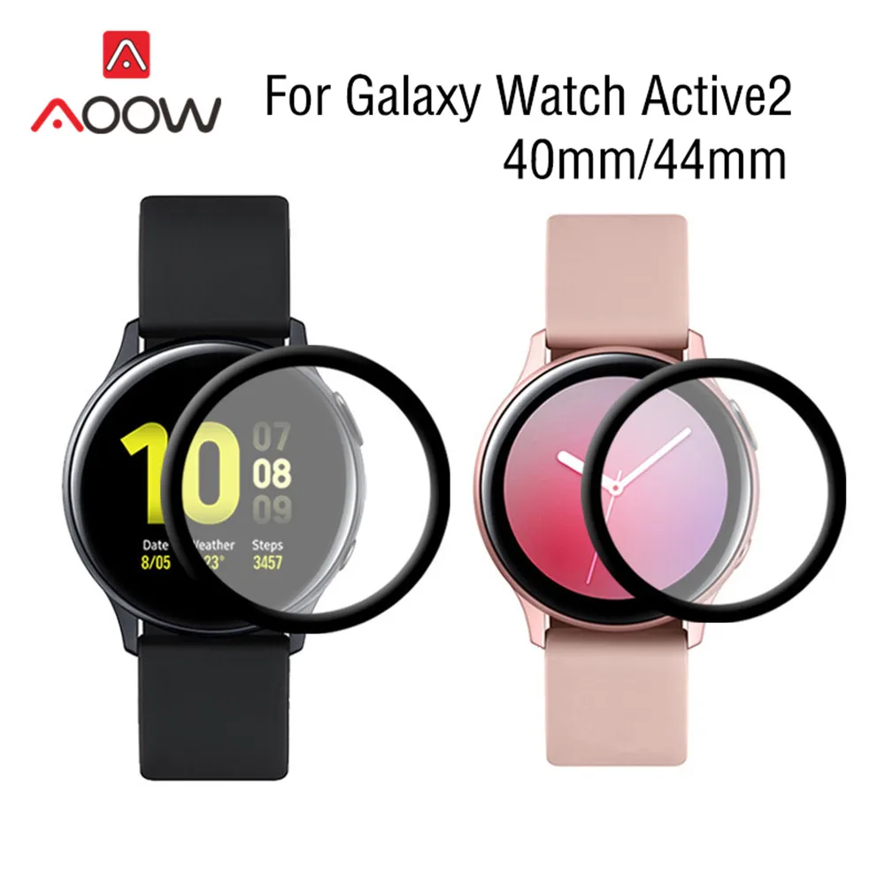 Защитная пленка для Samsung Galaxy Watch Active 2 40 мм 44 изогнутая Взрывозащищенная 3d защиты