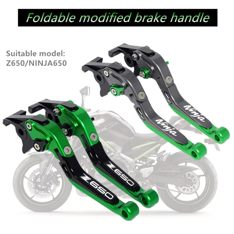 

Motorcycle Accessories CNC Adjustable Foldable Extendable Scooter brake Clutch lever For KAWASAKI NINJA Z 650 NINJA650 Z650