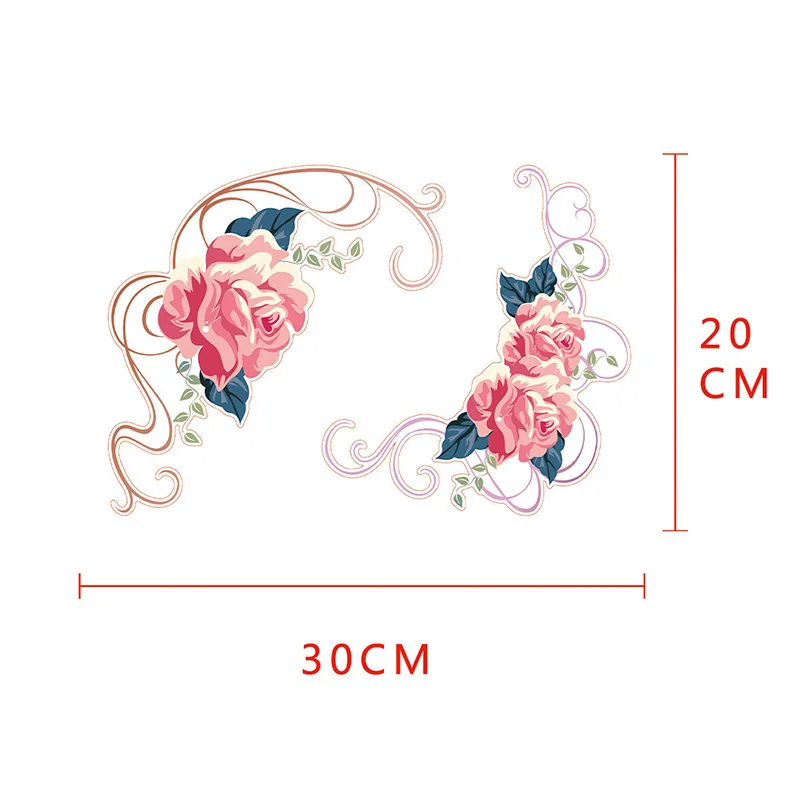 DIY Пион розы цветы настенные наклейки художественные детские детская комната