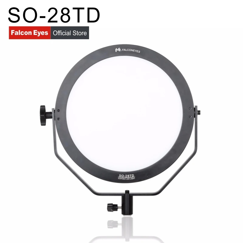 

Мягкий Светодиодный светильник FalconEyes для студийной видеосъемки, 28 Вт, красивая панельная лампа, Круглый фотографический светильник для съе...